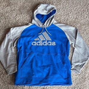 Adidas Blue & Gray Climawarm Hoodie!